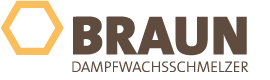 Logo, Braun Dampfwachsschmelzer